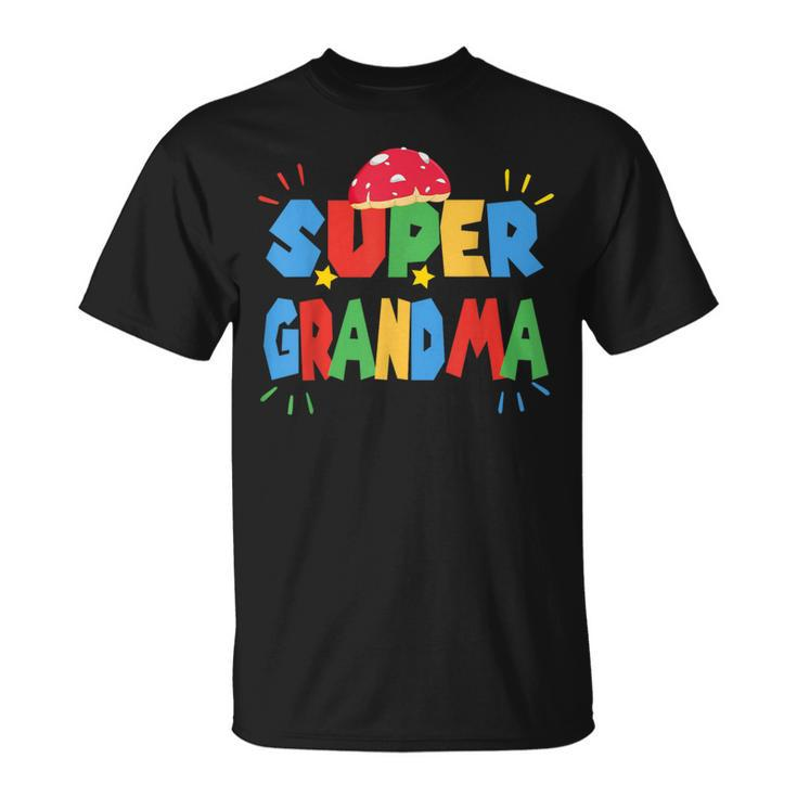 Grandma Gamer Super Gaming Matching T-Shirt