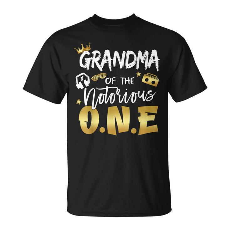 Grandma Of The Notorious One 1St Birthday School Hip Hop T-Shirt