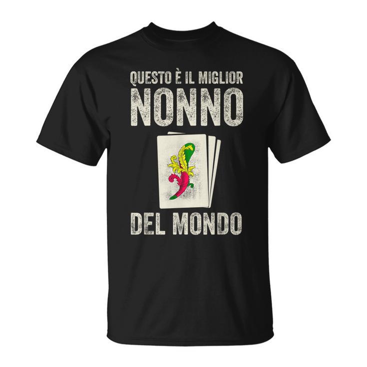 Grandpa Bester Nonno Der Welt Italian T-Shirt