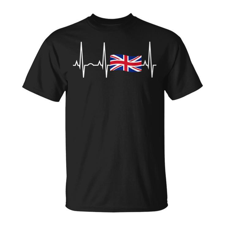 Great Britain -Union Jack Heartbeat T-Shirt