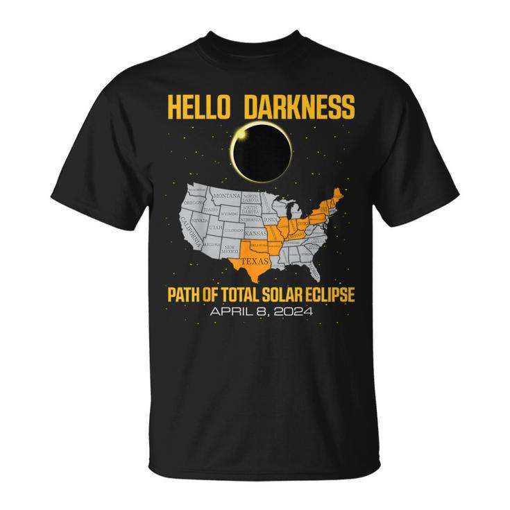 Great North American Path Of Total Solar Eclipse In April 08 T-Shirt