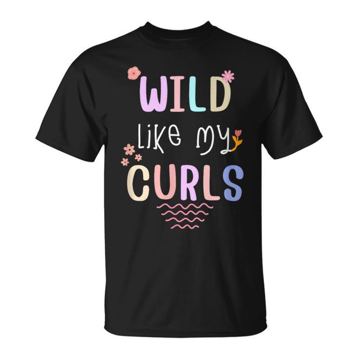 Groory Toddler Girls Wild Like My Curls Cute Curly Hair T-Shirt