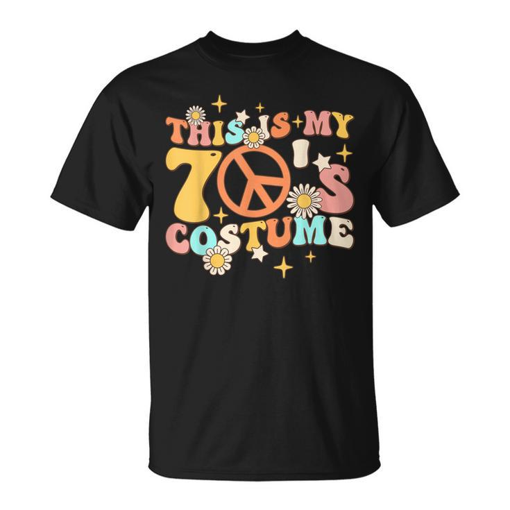 Groovy This Is My 70S Costume 70 Styles 1970S Vintage Hippie T-Shirt