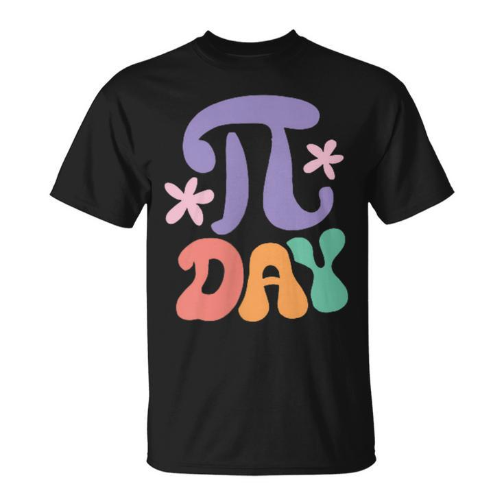 Groovy In My Pi Day Era Spiral Pi Math For Pi Day 314 T-Shirt