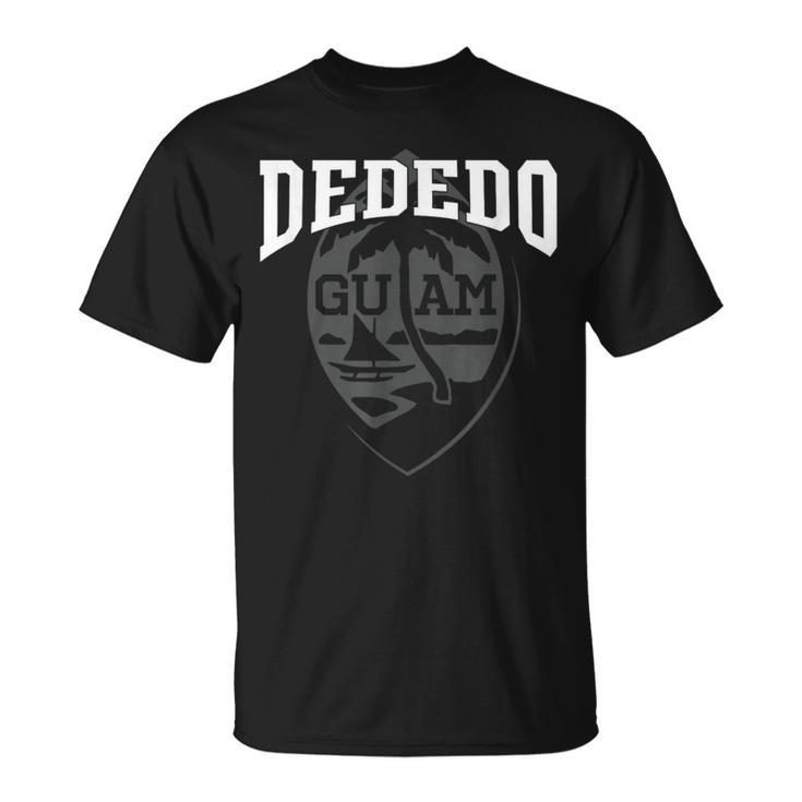 Guam Dededo Guam Seal Chamorro Guamanian Black T-Shirt