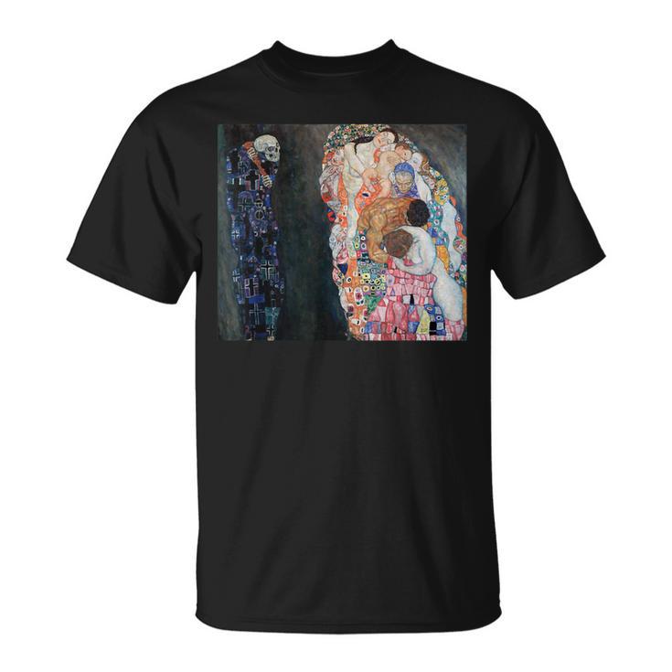 Gustav Klimt's Death And Life Famous Painting T-Shirt