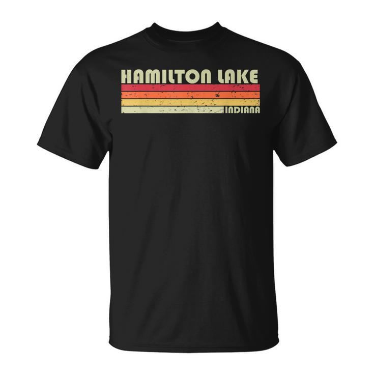 Hamilton Lake Indiana Fishing Camping Summer T-Shirt