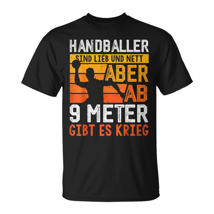Handballer Sind Liebe Handball Saying Handball Fan T-Shirt