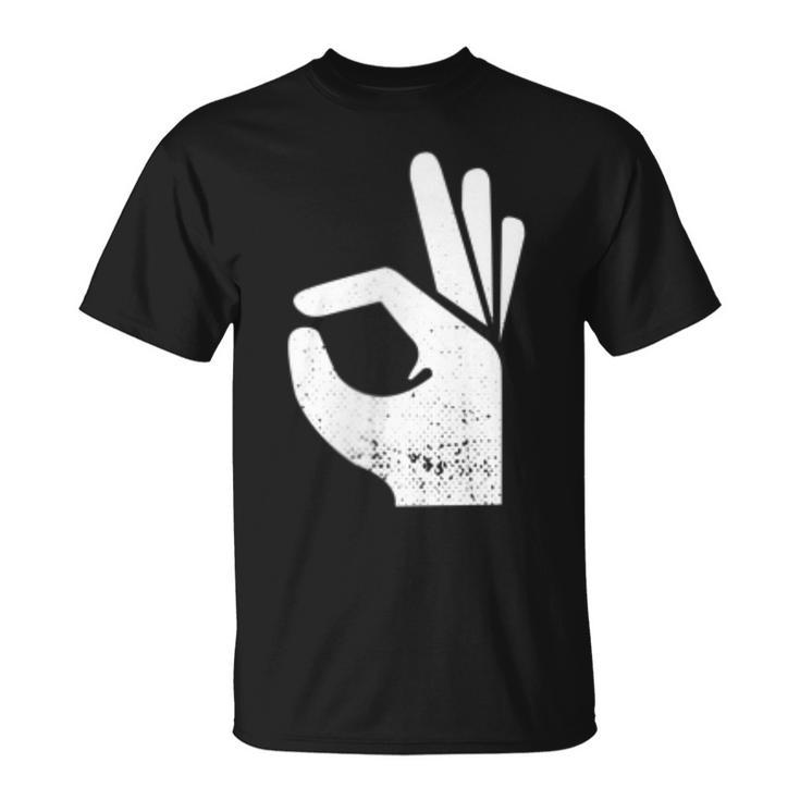 Handsign Reinguckt Reingeschaut Meme T-Shirt