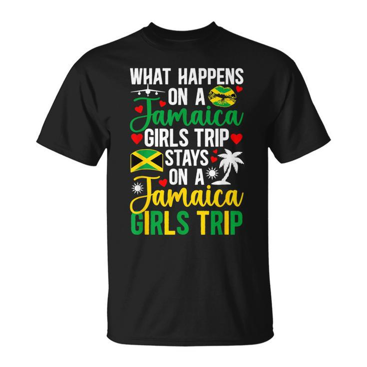 What Happens On Jamaica Girls Trip Stays On Jamaica Trip T-Shirt