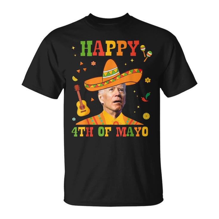 Happy 4Th Of Mayo Joe Biden Confused Cinco De Mayo T-Shirt