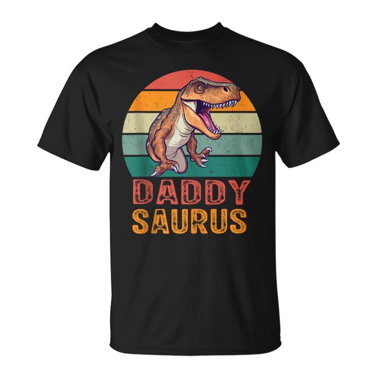 Happy Daddy Saurus T-Rex Dinosaurieratertag Dinosaurier Papa T-Shirt