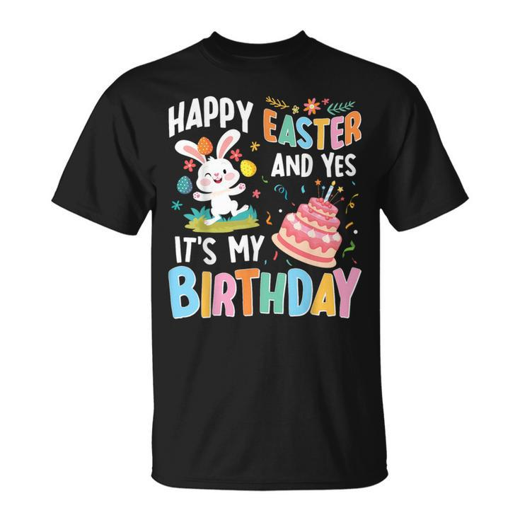 Happy Easter It's My Birthday Bunny Toddler Boys Girls T-Shirt