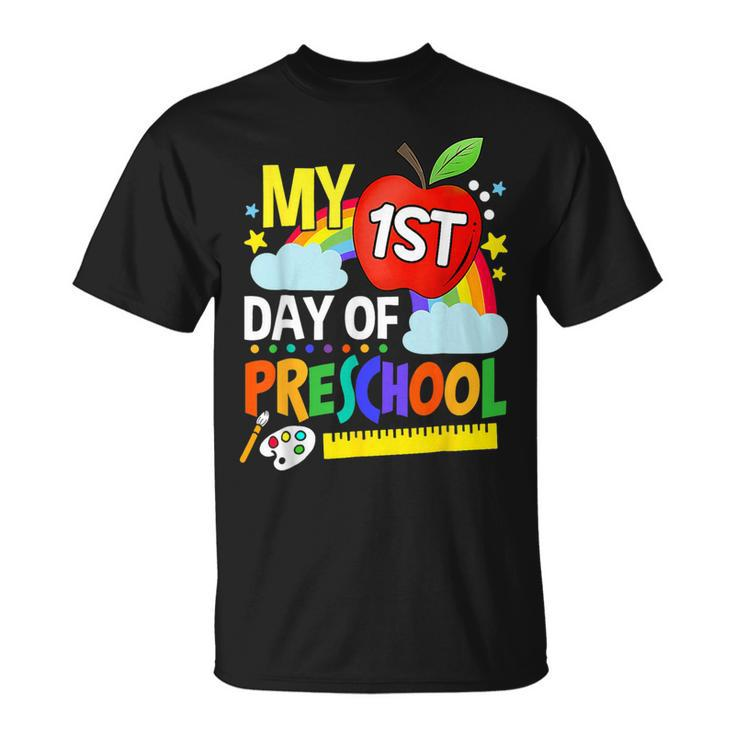 Happy My First Day Of Preschool Back To School T-Shirt
