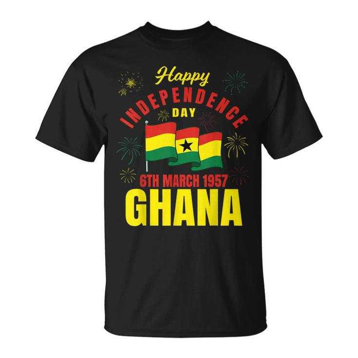 Happy Ghana Independence Day Ghanaian Ghana Flag T-Shirt