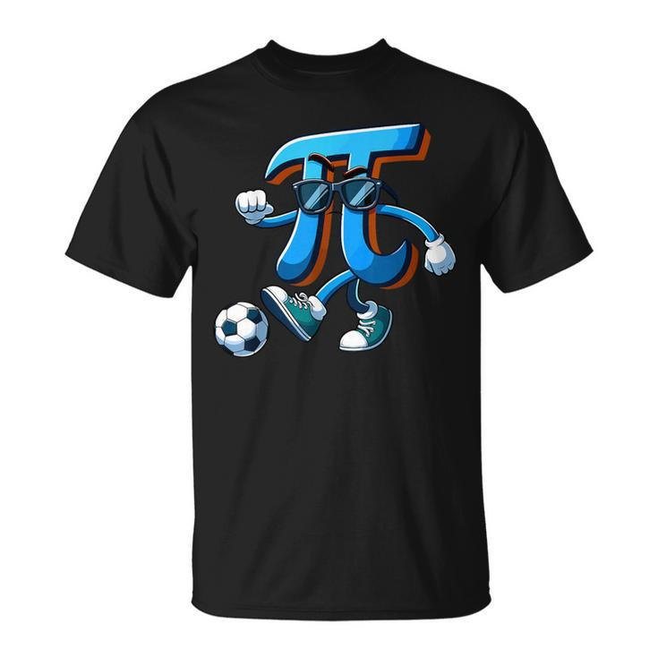 Happy Pi Day Soccer Lovers Pi Symbol Math Teachers Women T-Shirt