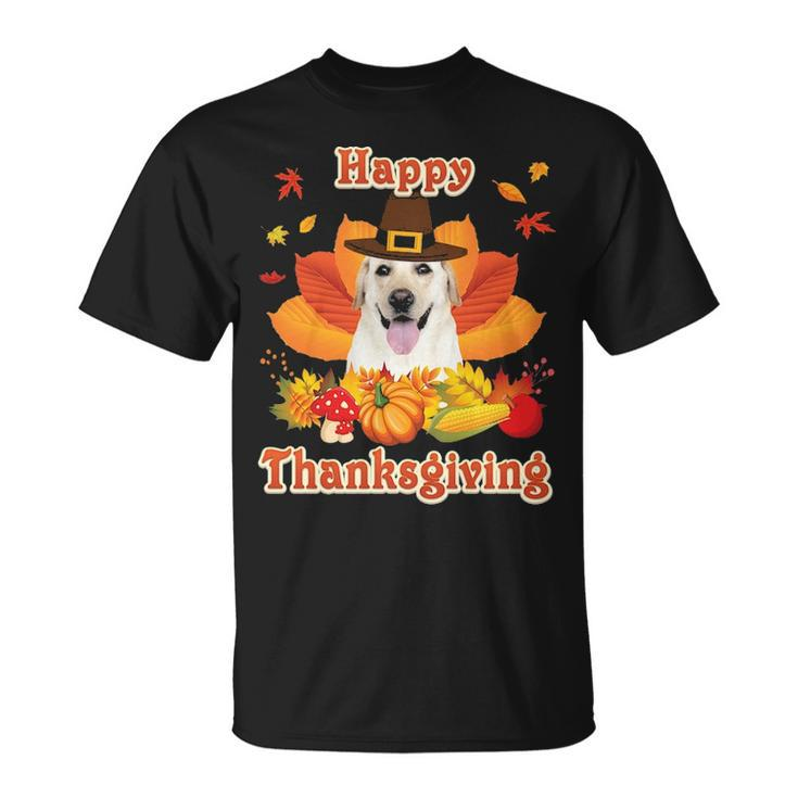 Happy Thanksgiving Labrador Retriever Dog I'm Thankful For T-Shirt