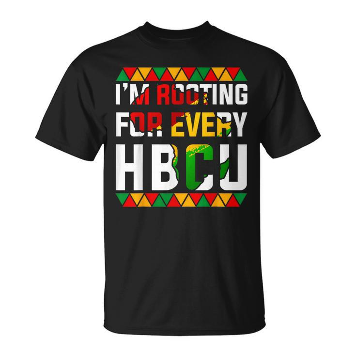 Hbcu Black History Month I'm Rooting For Every Hbcu Women T-Shirt