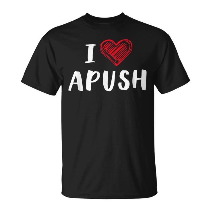 I Heart Apush Exam 2024 Lucky For Students Trendy T-Shirt