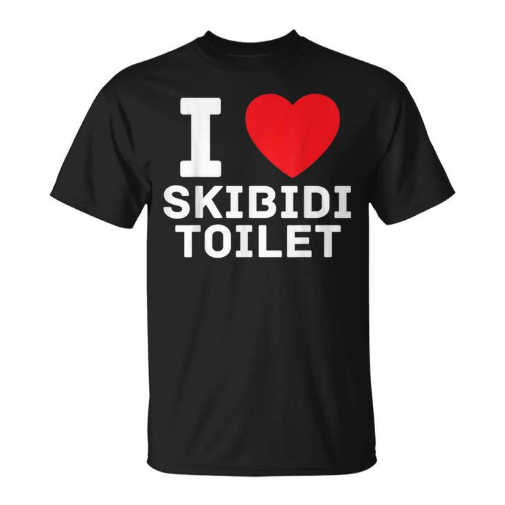 I Heart Skibidi Toilet I Love Skibidi Toilet T-Shirt