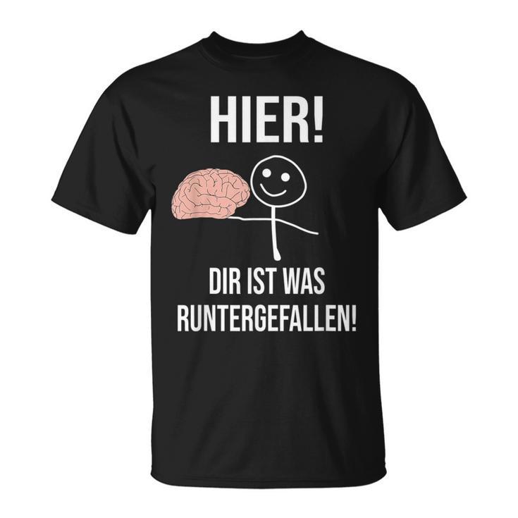 Hier Dir Ist Was Untergefen Black T-Shirt