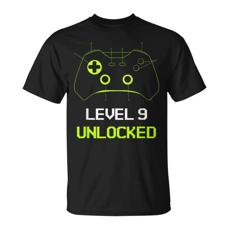 High School Freshman Level 9 Unlocked Gaming T-Shirt