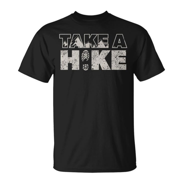 Take A Hike Vintage Outdoor Mountain Hiking T-Shirt