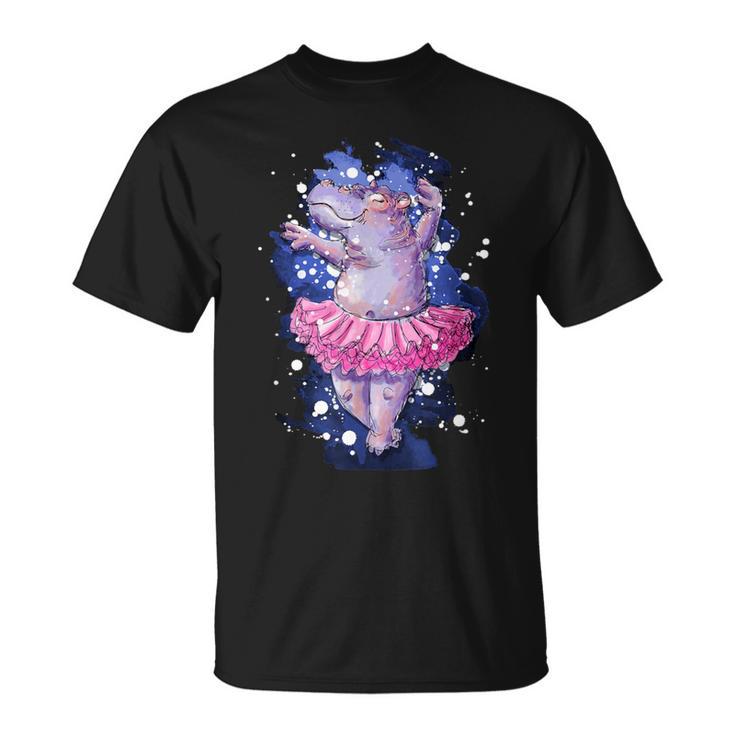 Hippopotamus Hippopotamus Ballet Hippopotamus Fan T-Shirt