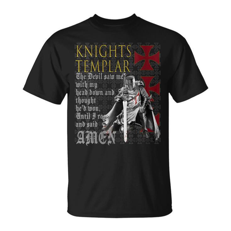 In Hoc Signo Vinces Christian Warrior & Knights Templar T-Shirt