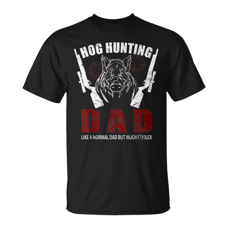 Hog Hunting Dad Wildlife Hogs Grunt Boar Hunter T-Shirt