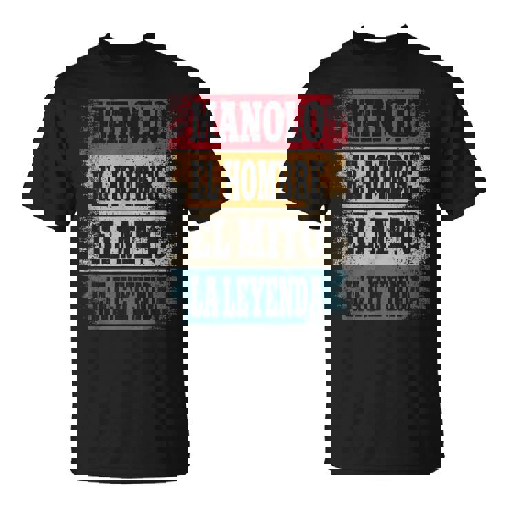 Hombre Manolo Cumpleaños Regalo Años Hombre Divertido Decoración Camiseta unisex