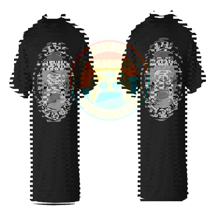 Hombre Padrino Nivel Desbloqueado Regalo Padrino Camiseta unisex