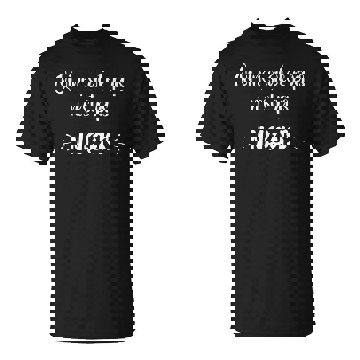 Homme Humour Supporter Nice Qui Ne Saute Pas N'est Pas Niçois T-Shirt
