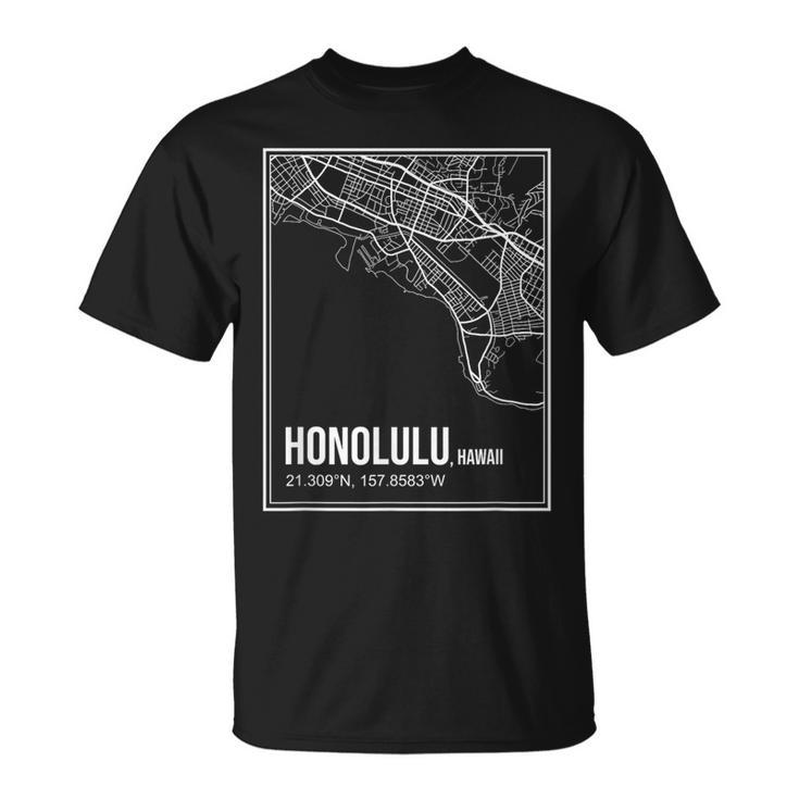 Honolulu Road Map T-Shirt