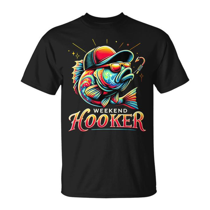 Weekend Hooker Bass Fishing T-Shirt