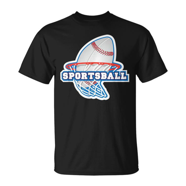 Hooray For Sportsball Anti Or Apathetic Sports Fan T-Shirt