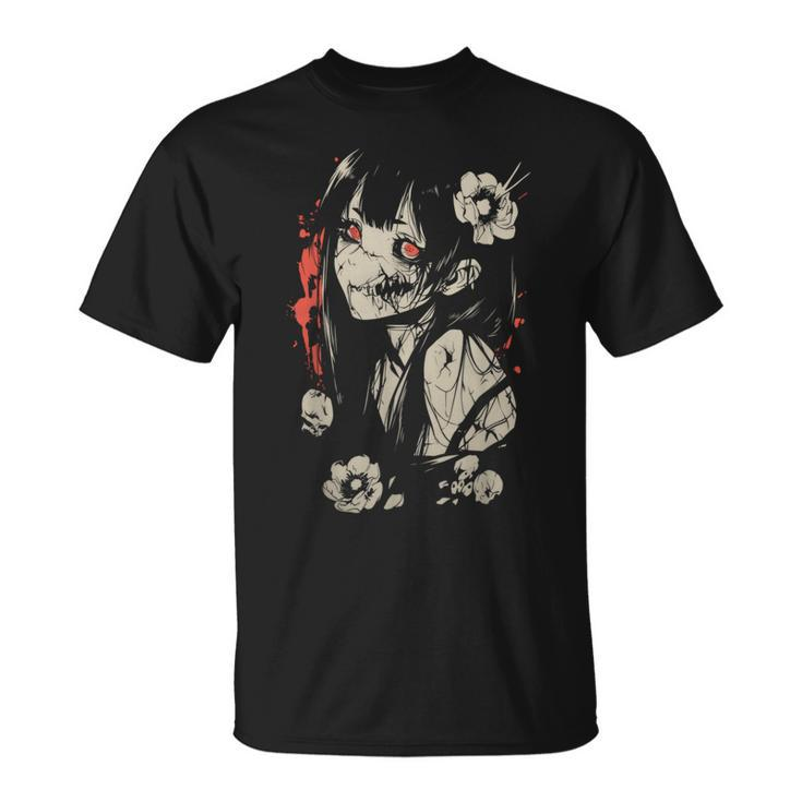 Horror Anime Manga Japan Japanese Creepy Kawaii Goth T-Shirt