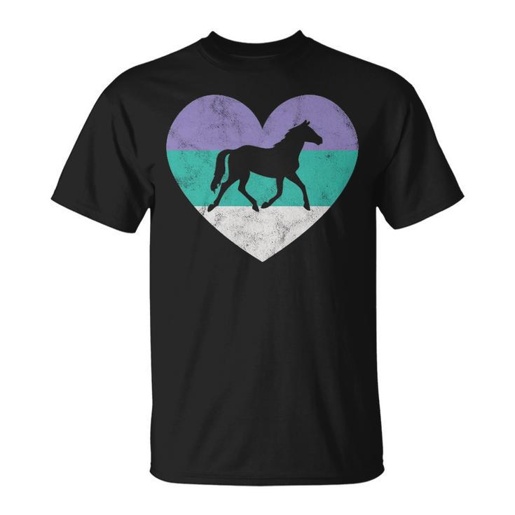 Horse Gif For Women & Girls Retro Vintage Cute T-Shirt