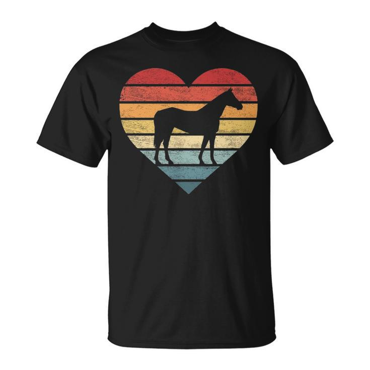 Horse Lover Horseback Riding Equestrian Retro Vintage T-Shirt