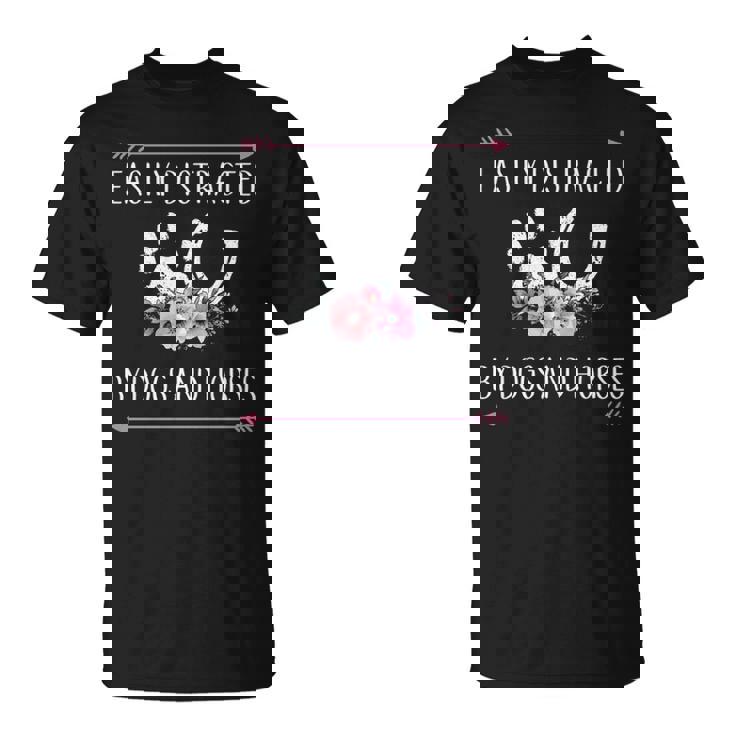 Cowgirl Distressed T-Shirt Barbwire Roses Guns And Horses Cowgirl Distressed T-Shirt Barbwire Roses Guns And Horses