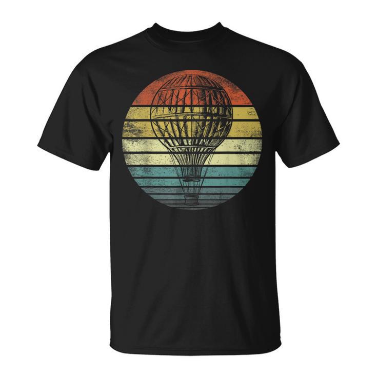 Hot Air Balloon Pilot Retro Balloon Sky Ride Festival T-Shirt