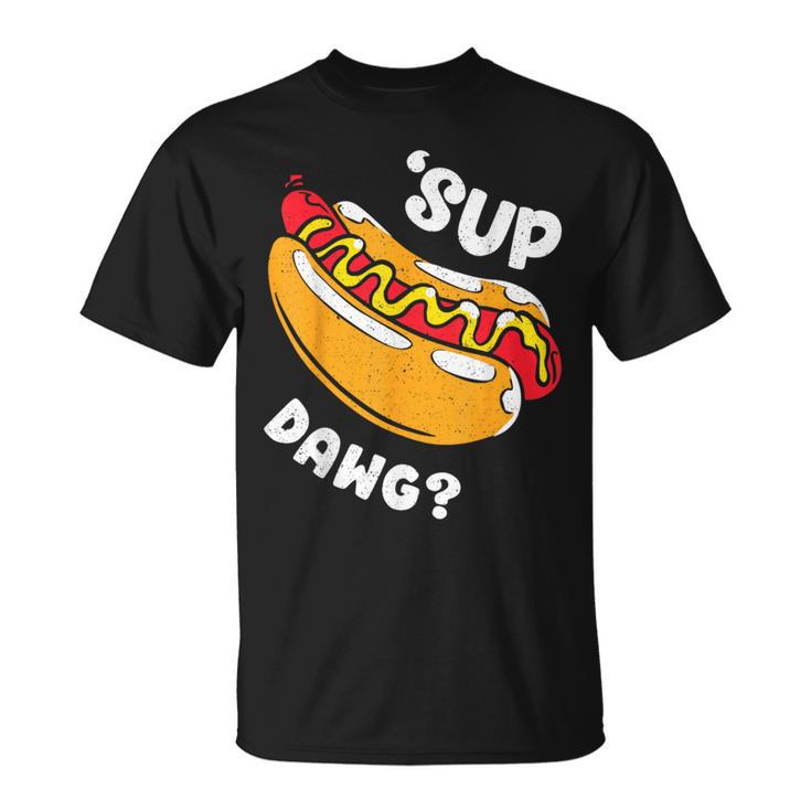 Hot Dog Cute 'Sup Dawg Weiner Party Sausage Hotdog T-Shirt