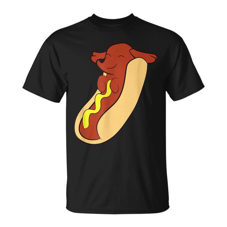Hotdog Lover Hotdog Dachshund Hot Dog T-Shirt
