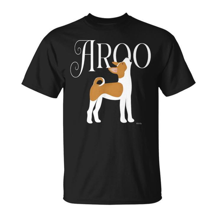 Howling Basenji Puppy Aroo A Sound Of Singing Happy Pack Dog T-Shirt