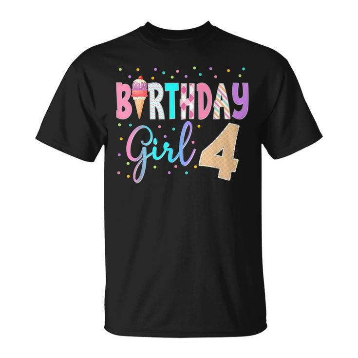 Ice Cream Party Sweet Birthday Theme 1St 3Rd Matching T-Shirt
