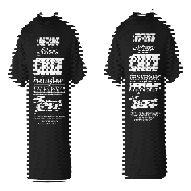 Ich Bin Stolzer Chef Einer Unheuer Fantastischen Team T-Shirt