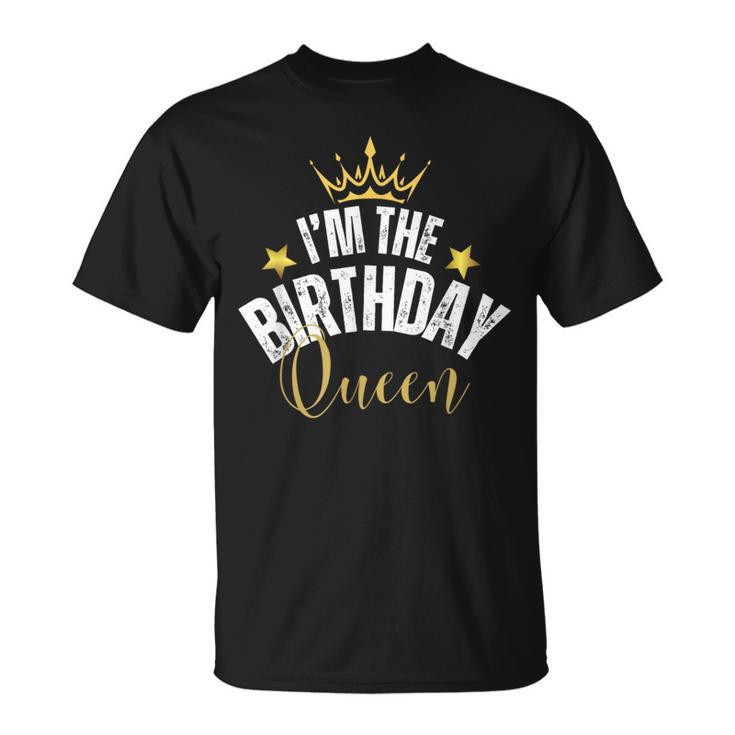 I'm The Birthday Queen Matching Birthday Party Cool Couples T-Shirt