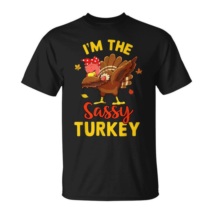 I'm The Sassy Turkey Matching Family Thanksgiving Day Party T-Shirt