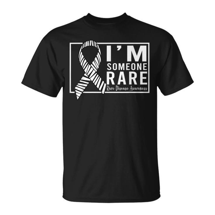I'm Someone Rare Disease Awareness Day 2024 Zebra Ribbon T-Shirt
