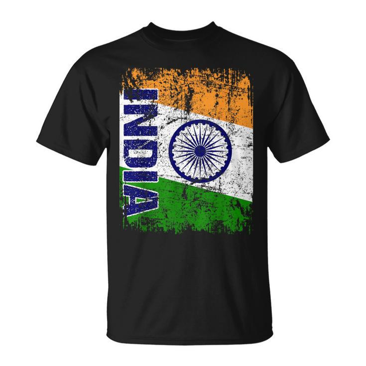 India Flag Vintage Distressed Indian Flag India T-Shirt